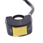Handlebar switch for motorcycle - lights - yellow button